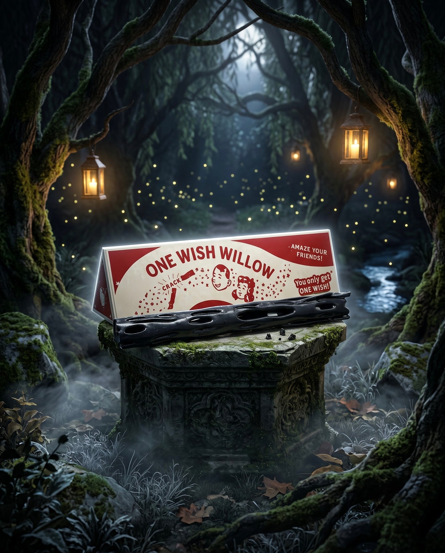 ✨ One Wish Willow– Breakable Mystery Wish Branch with Retro Gift Box